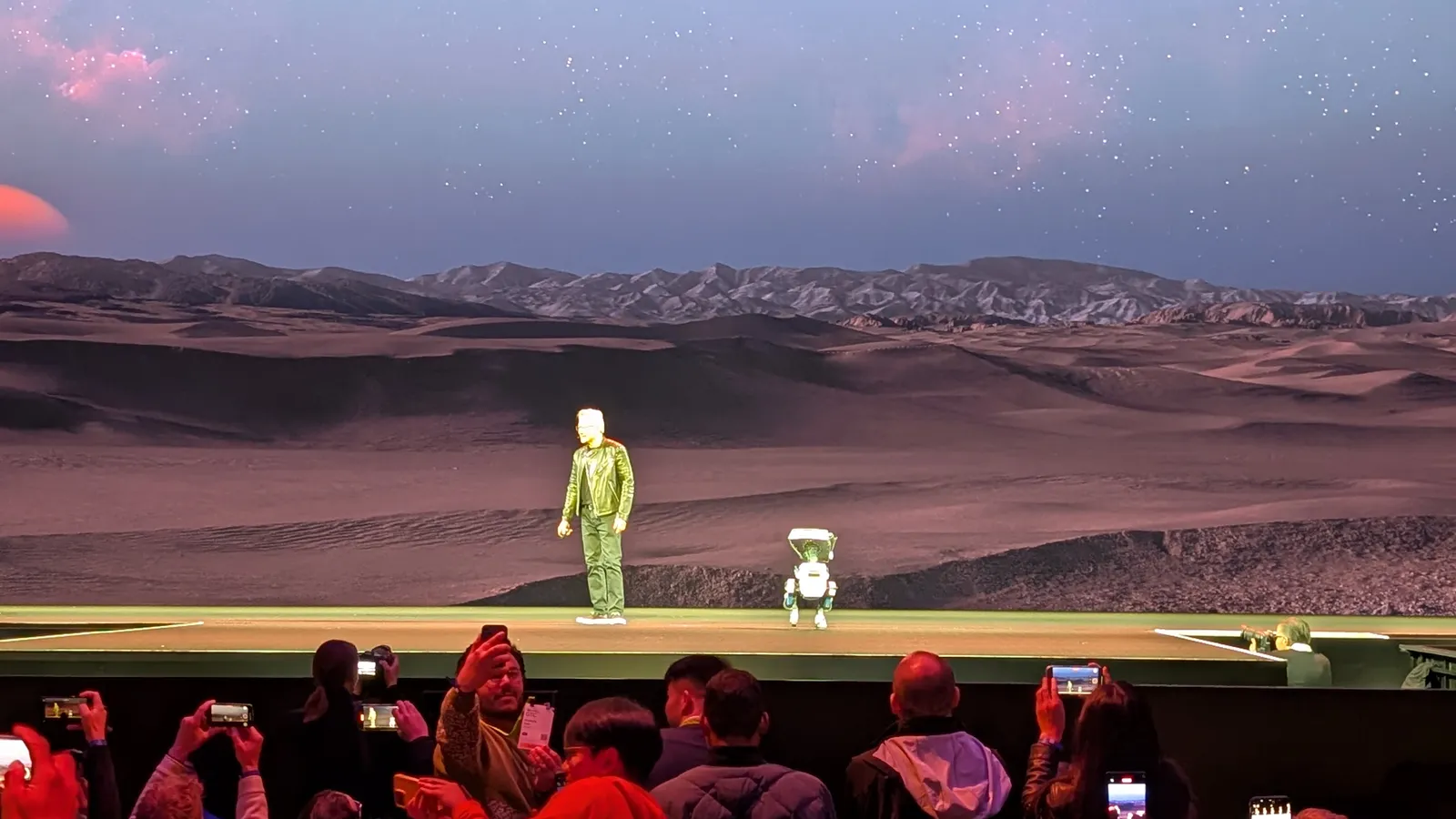 Keynote stage at NVIDIA GTC 2025